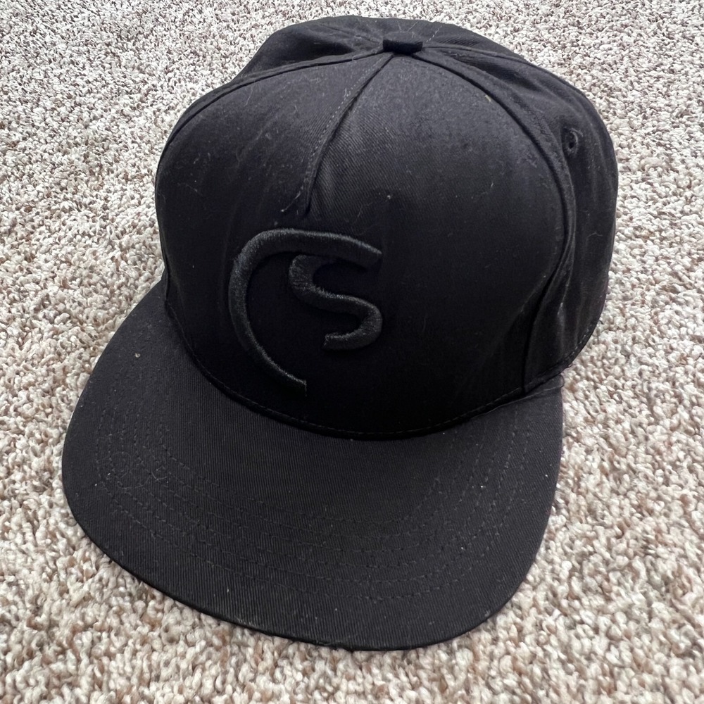 Coldsmoke Snapback Black Hat Logo  Made In Usa